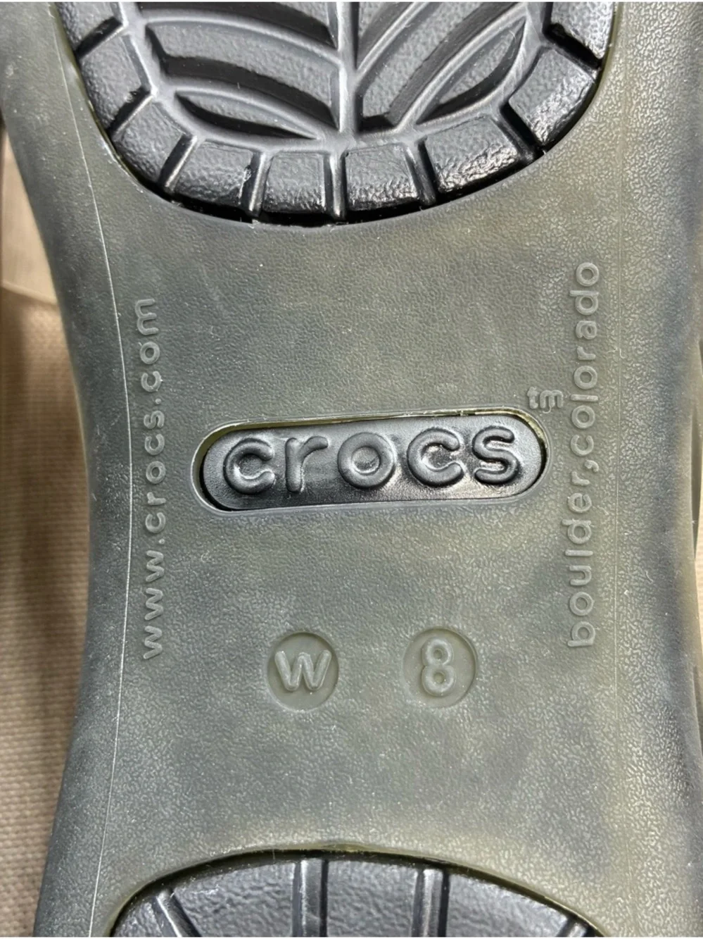 CROCS Adrina III Translucent Cutout Peep-Toe Jelly Flats - Picture 5 of 5